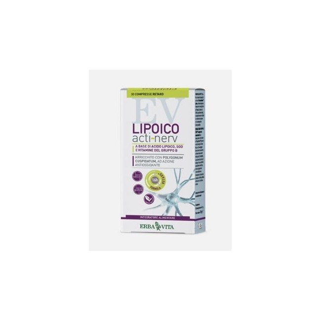Erba vita Lipoico acti nerv retard 30 compresse Erba vita Lipoico acti nerv retard 30 compresse