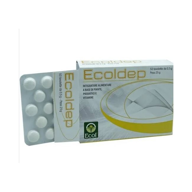 Ecol sas Ecoldep integratore 50 tavolette Ecol sas Ecoldep integratore 50 tavolette