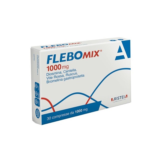 Aristeia Farmaceutici Flebomix 1000 Mg 30 Compresse Aristeia Farmaceutici Flebomix 1000 Mg 30 Compresse