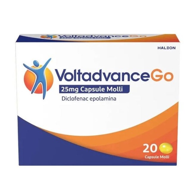 Voltadvancego 20 capsule farmaco con diclofenac 25 mg Voltadvancego 20 capsule farmaco con diclofenac 25 mg