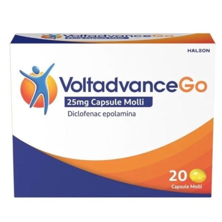 Voltadvancego 20 capsule farmaco con diclofenac 25 mg Voltadvancego 20 capsule farmaco con diclofenac 25 mg