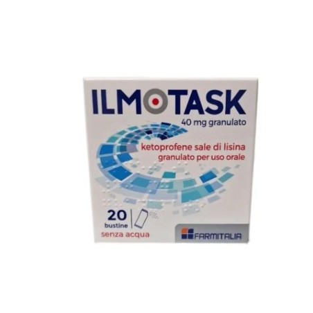 Ilmotask 20 bustine 40mg farmaco a base di ketoptofene Ilmotask 20 bustine 40mg farmaco a base di ketoptofene