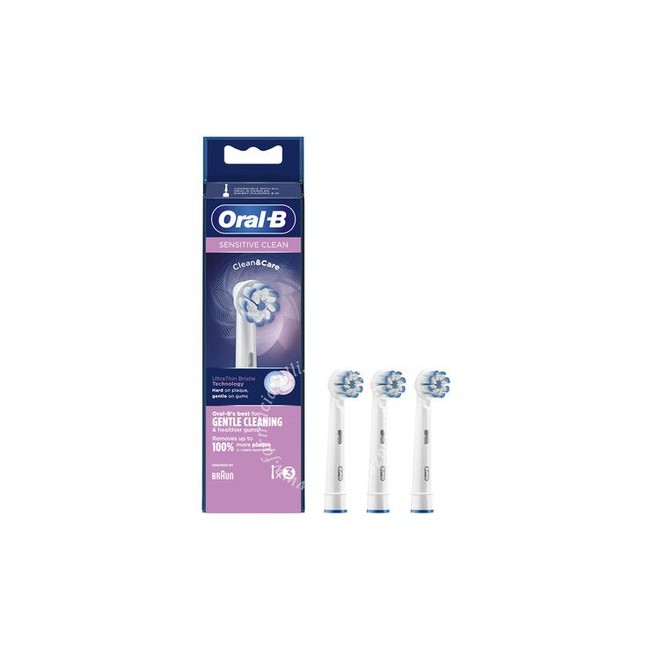 Oralb power refill eb60-3 sensitive clean 3 pezzi
