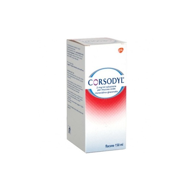 Corsodyl Soluzione 150ml 200mg/100g Corsodyl Soluzione 150ml 200mg/100g