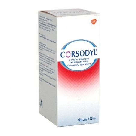 Corsodyl Soluzione 150ml 200mg/100g Corsodyl Soluzione 150ml 200mg/100g