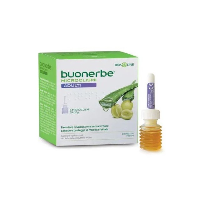 Bios Line Buonerbe Microclismi Adulti 6 Pezzi X 10 G