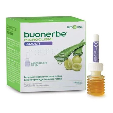 Bios Line Buonerbe Microclismi Adulti 6 Pezzi X 10 G