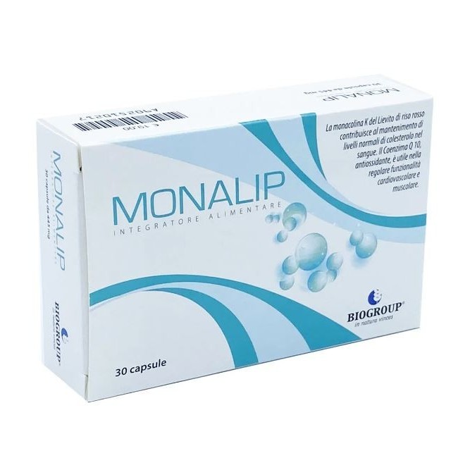 Biogroup Societa' Benefit Monalip 30 Capsule Biogroup Societa' Benefit Monalip 30 Capsule