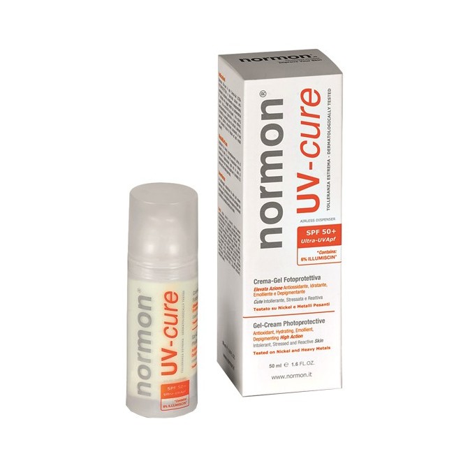 Normon uv cure cremagel spf 50+ fotoprotettiva 50 ml Normon uv cure cremagel spf 50+ fotoprotettiva 50 ml