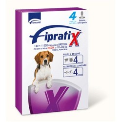 Alfamed S. A. Fipratix 134 Mg/1200 Mg Soluzione Spot-on Per Cani Di Taglia Media
