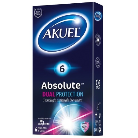 Akuel Absolute Dual Protection proflattici 6 Pezzi Akuel Absolute Dual Protection proflattici 6 Pezzi