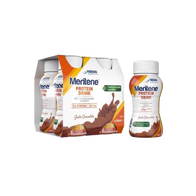 Nestle' It. Meritene Drink Cioccolato 4 Pezzi Da 200 Ml