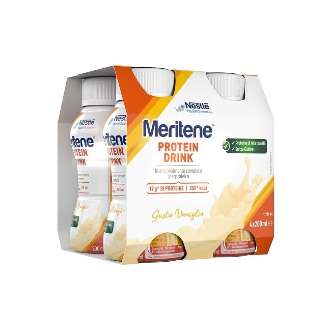 Nestle' It. Meritene Drink Vaniglia 4 Pezzi Da 200 Ml Nestle' It. Meritene Drink Vaniglia 4 Pezzi Da 200 Ml