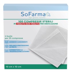 Compressa In Tnt Sofarmapiu' 10x10 Cm 25 Pezzi