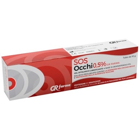 Gr farma Dexpantenolo 5% Sos Occhi gel oftalmico 0,5% 10 Grammi Gr farma Dexpantenolo 5% Sos Occhi gel oftalmico 0,5% 10 Grammi
