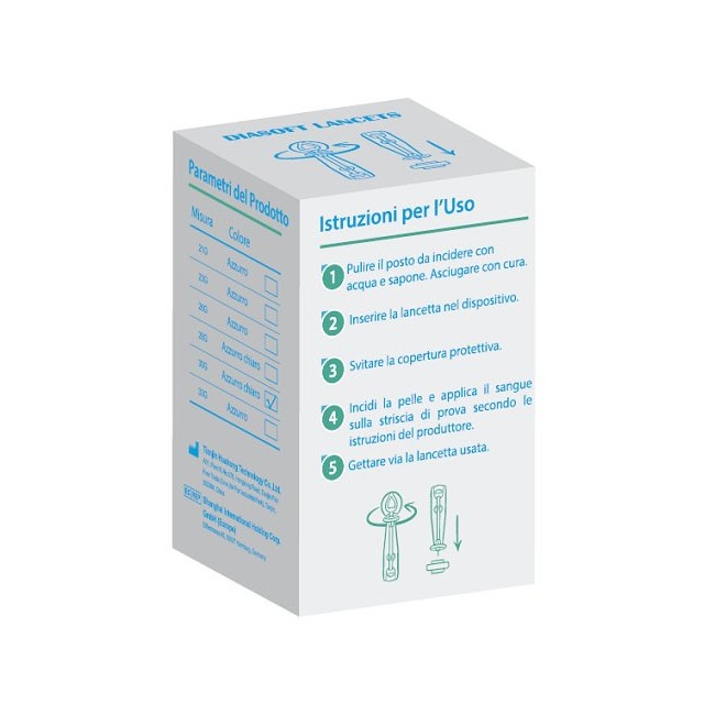 Diacare Lancette Pungidito Diasoft Lancet 25 Pezzi Diacare Lancette Pungidito Diasoft Lancet 25 Pezzi
