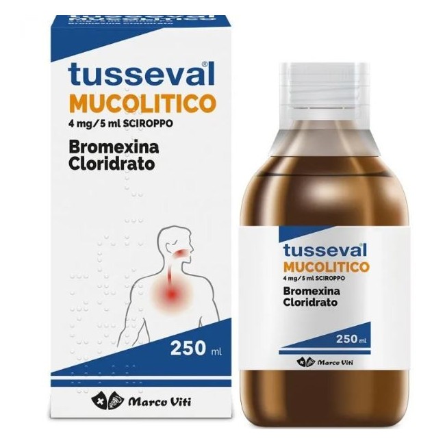 Marco Viti Farmaceutici Tusseval Mucolitico 4 Mg/5 Ml Sciroppo