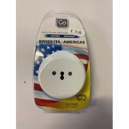 Go travel Adattatore Svizzera Italia a Americhe
