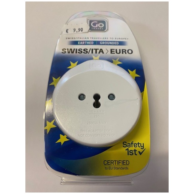 Go travel adattarore Svizzera Italia a Europa Go travel adattarore Svizzera Italia a Europa