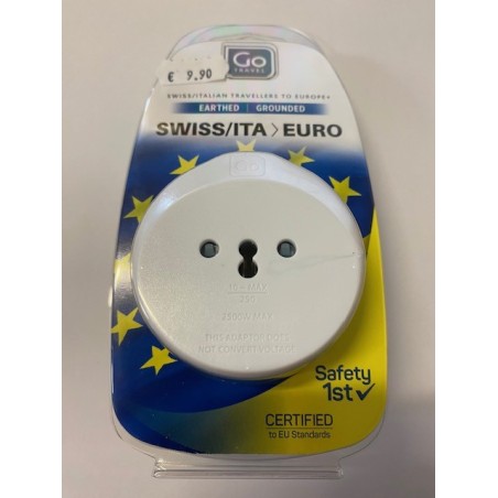 Go travel adattarore Svizzera Italia a Europa