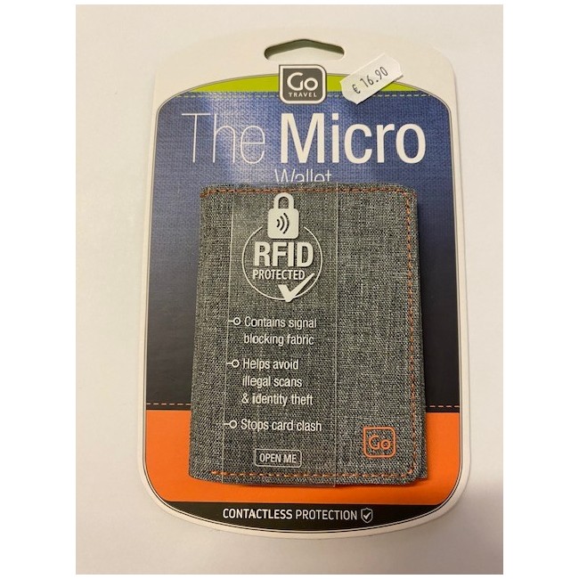 Go travel The Micro Wallet portafoglio 1 pezzo Go travel The Micro Wallet portafoglio 1 pezzo