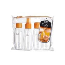 Go travel Cabin bottles set 4 bottiglie trasparenti da 100ml