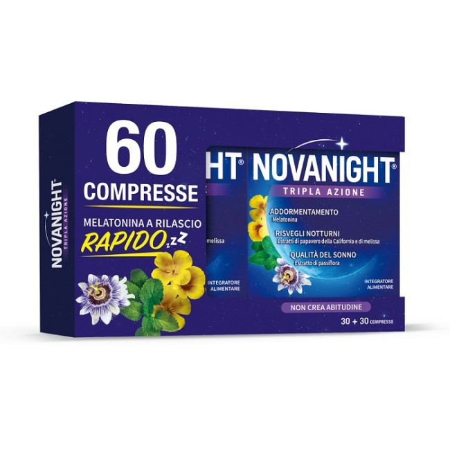 Opella Healthcare Italy Novanight Tripla Azione 30 + 30 Compresse Opella Healthcare Italy Novanight Tripla Azione 30 + 30 Compresse