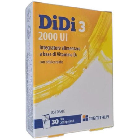 Farmitalia Didi3 2000 Ui 30 Film Orodispersibili