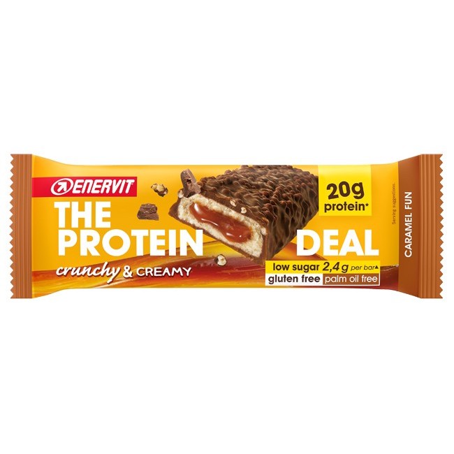 Enervit The Protein Deal Caramel Fun Barretta  Enervit The Protein Deal Caramel Fun Barretta