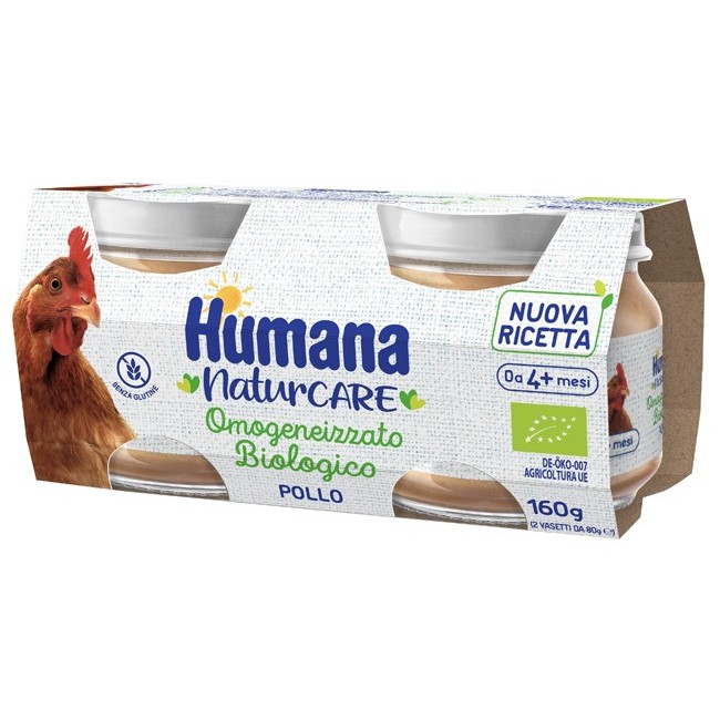 Humana Omogeneizzato Pollo Biologico 2 Pezzi 80 G Humana Omogeneizzato Pollo Biologico 2 Pezzi 80 G
