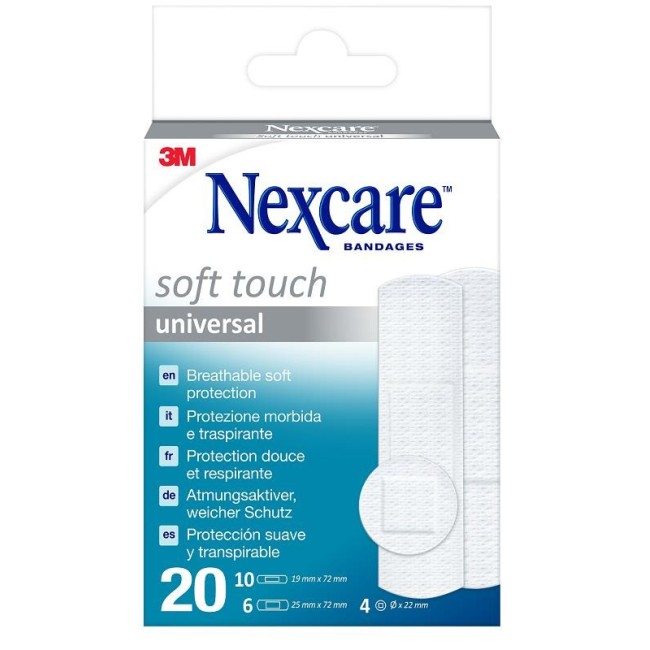 Nexcare Soft Touch 20 Pezzi Assortiti Nexcare Soft Touch 20 Pezzi Assortiti