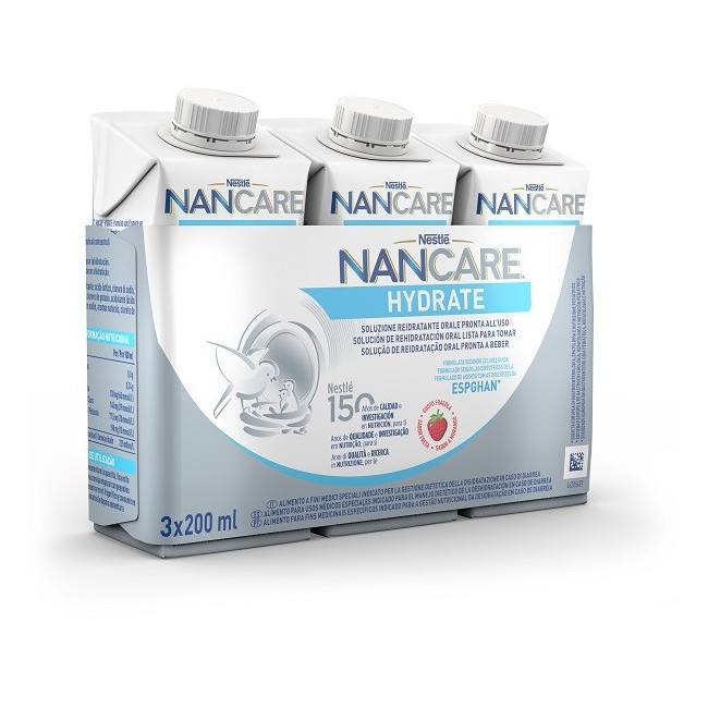 Nestle' Italiana Nancare Hydrate Liquido 3 Pezzi Da 200 Ml Nestle' Italiana Nancare Hydrate Liquido 3 Pezzi Da 200 Ml