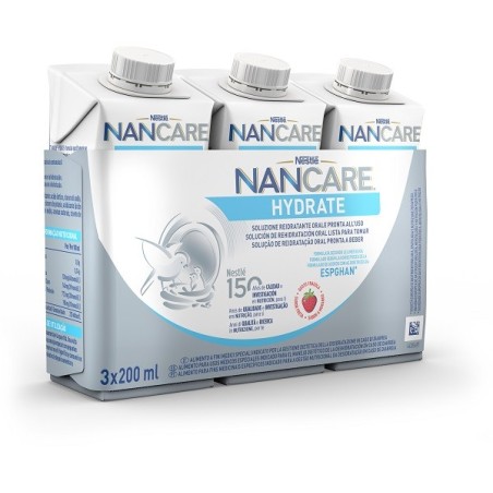 Nestle' Italiana Nancare Hydrate Liquido 3 Pezzi Da 200 Ml Nestle' Italiana Nancare Hydrate Liquido 3 Pezzi Da 200 Ml