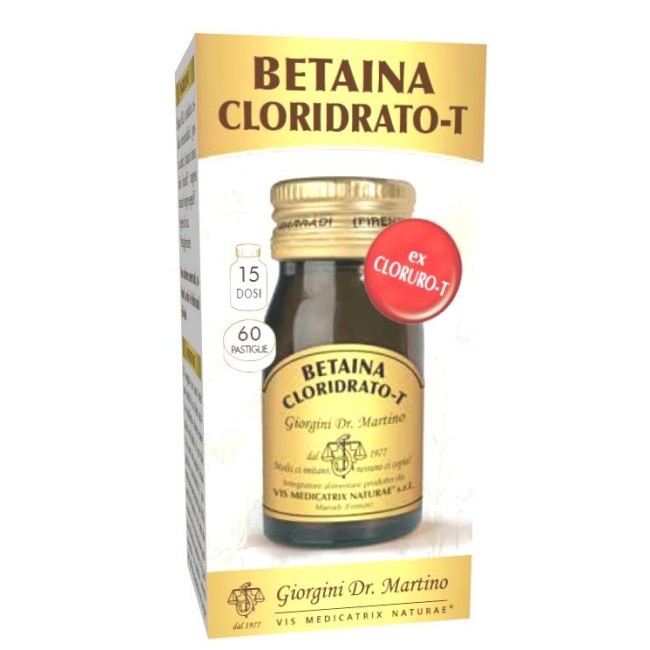 Dr. Giorgini Ser-vis Betaina Cloridrato-t 60 Pastiglie Dr. Giorgini Ser-vis Betaina Cloridrato-t 60 Pastiglie