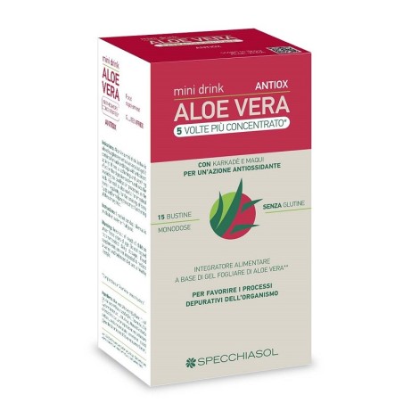 Aloe Vera Antiox Mini Drink 15 Bustine Da 10 Ml Aloe Vera Antiox Mini Drink 15 Bustine Da 10 Ml