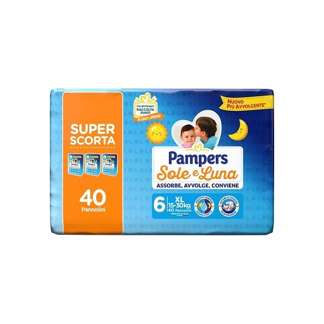 Pampers Sole Luna Trio Xl pannolini 40 Pezzi Pampers Sole Luna Trio Xl pannolini 40 Pezzi