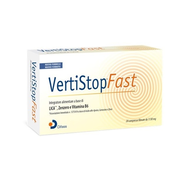 Difass International Vertistop Fast 20 Compresse Difass International Vertistop Fast 20 Compresse