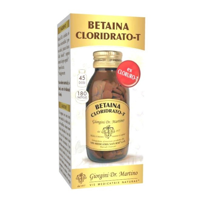 Dr. Giorgini Ser-vis Betaina Cloridrato-t 180 Pastiglie Dr. Giorgini Ser-vis Betaina Cloridrato-t 180 Pastiglie