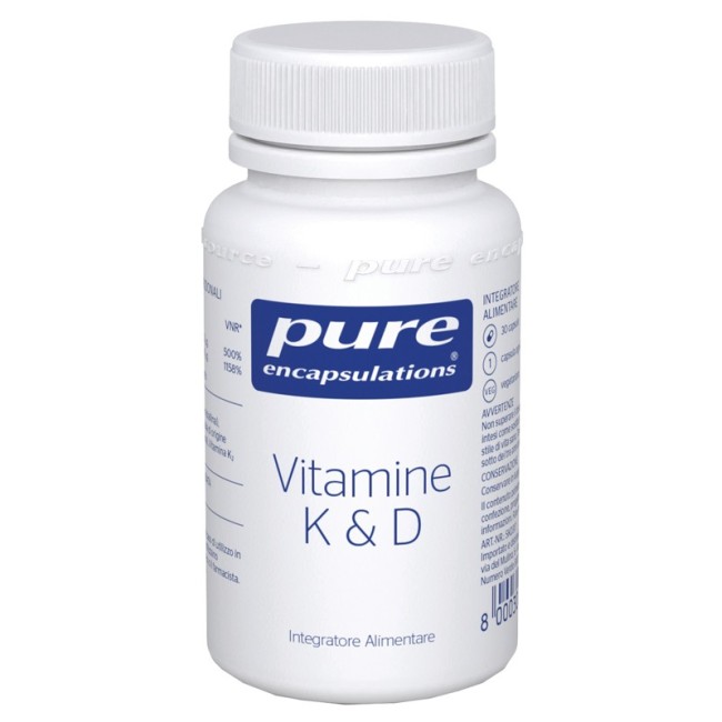 Nestle' Italiana Pure Encapsulations Vitamine K & D 30 Capsule Nestle' Italiana Pure Encapsulations Vitamine K & D 30 Capsule