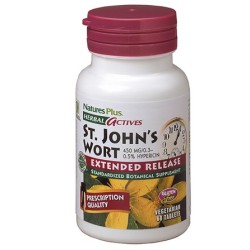Natures Plus Herbal Actives Iperico 60 tavolette 450 Mg