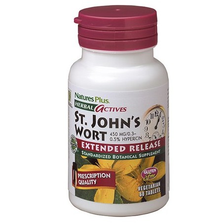 Natures Plus Herbal Actives Iperico 60 tavolette 450 Mg Natures Plus Herbal Actives Iperico 60 tavolette 450 Mg