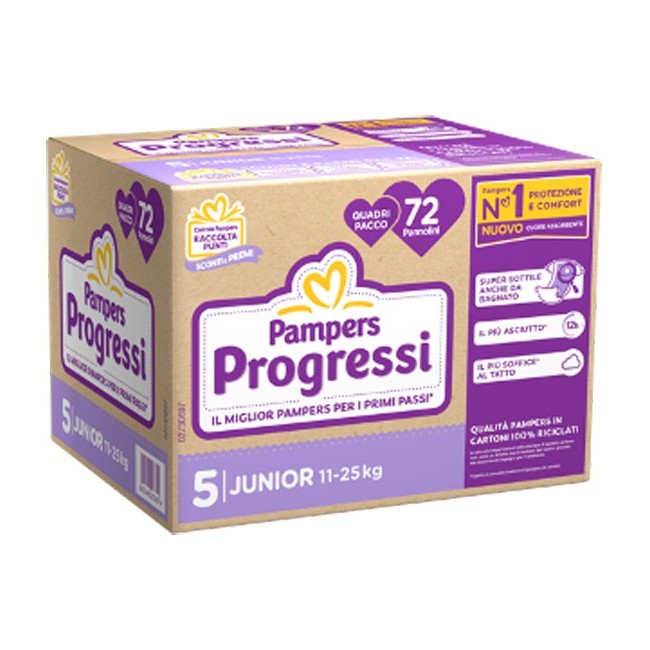 Fater Pampers Quadri Progressi Junior 72 Pezzi Fater Pampers Quadri Progressi Junior 72 Pezzi