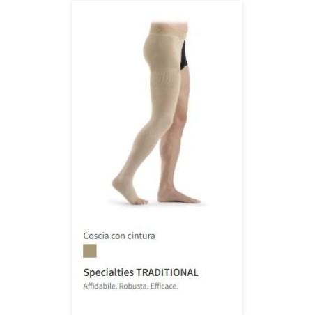 Sigvaris traditional Post OP AG monocollant con cintura destra CCL2