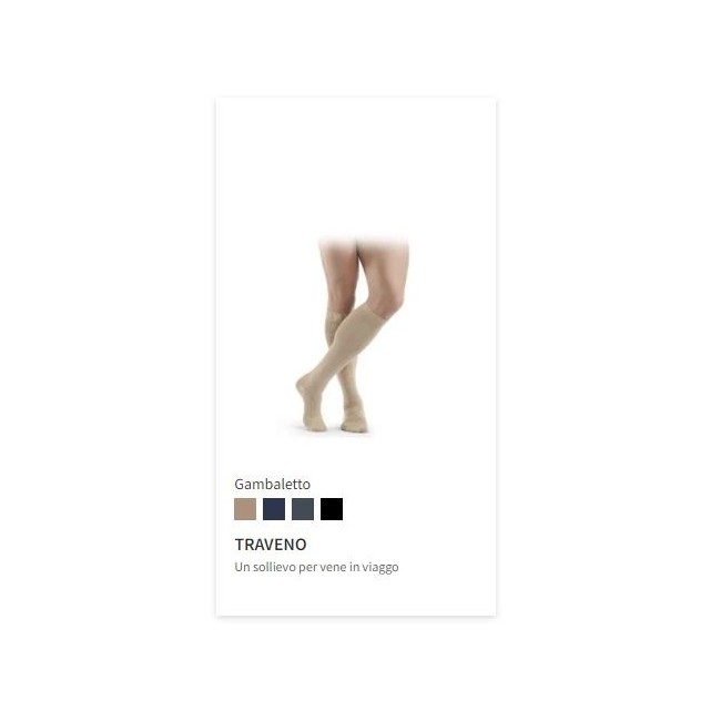 Sigvaris Traveno gambaletto compressione graduata da viaggio 1 paio Sigvaris Traveno gambaletto compressione graduata da viaggio 1 paio