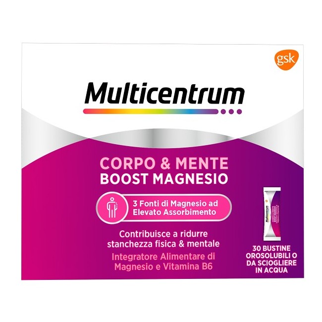 Multicentrum boost magnesio 30 bustine Multicentrum boost magnesio 30 bustine