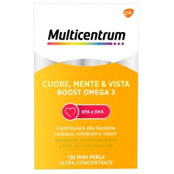 Multicentrum cuore mente e vista boost omega 3 120 mini perle