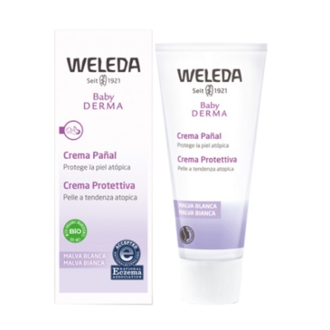 Weleda Baby derma crema protettiva malva bianca 50 ml Weleda Baby derma crema protettiva malva bianca 50 ml