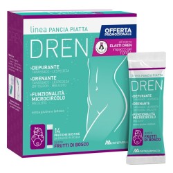 Pancia Piatta Dren Frutti Di Bosco 14 Bustine Stick Pack + Torba