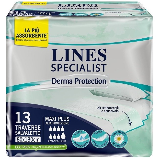 Traversa Per Incontinenza Lines Specialist 80x180 13 Pezzi Traversa Per Incontinenza Lines Specialist 80x180 13 Pezzi