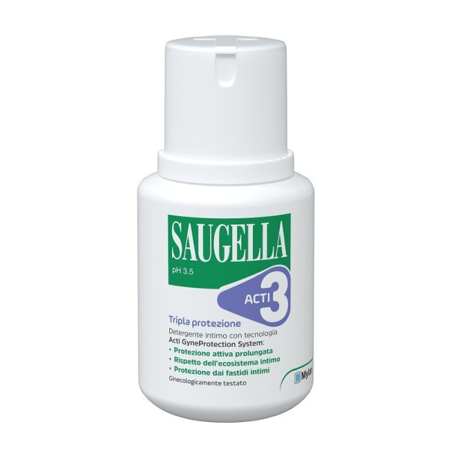 Saugella acti3 detergente intimo 100 ml Saugella acti3 detergente intimo 100 ml